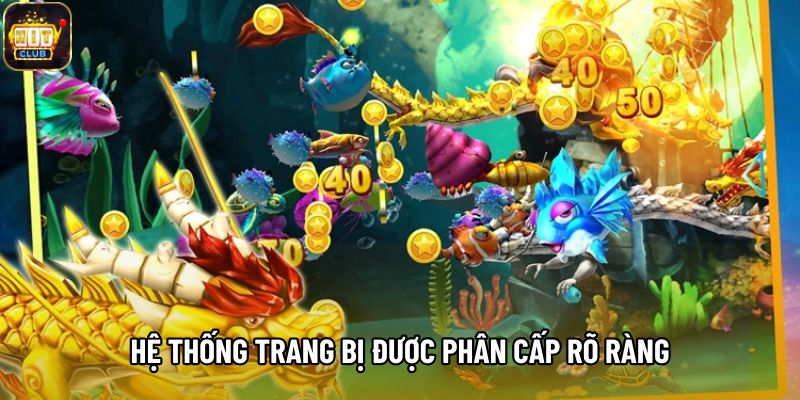 Hệ thống trang bị được phân cấp rõ ràng